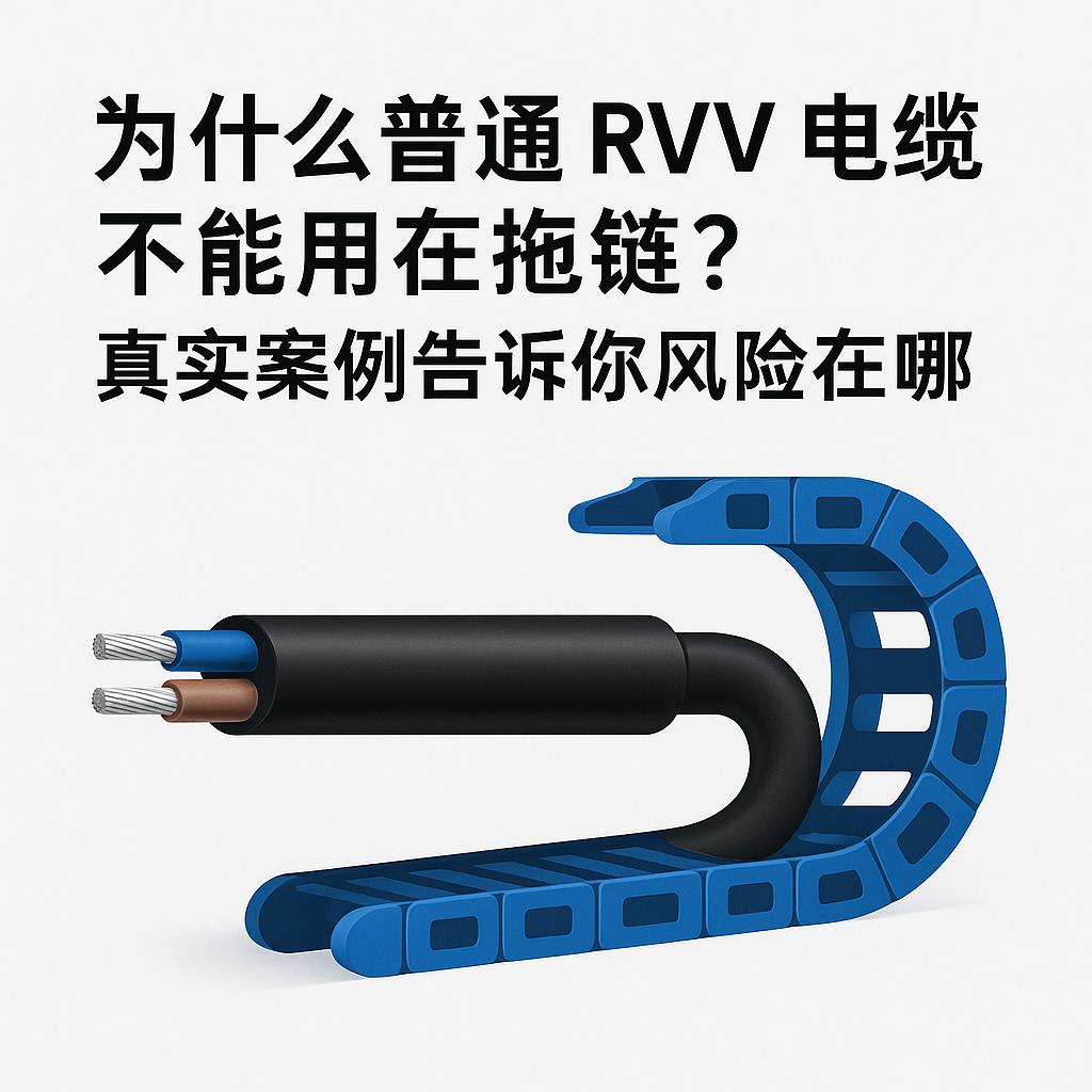 为什么普通 RVV 电缆不能用在拖链？真实案例告诉你风险在哪