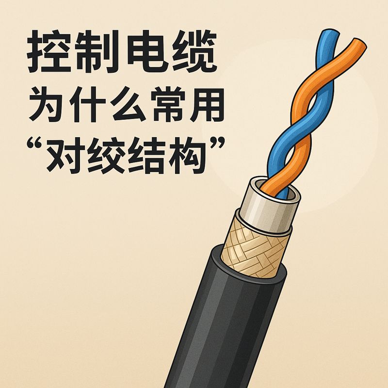控制电缆为什么常用“对绞结构”？
